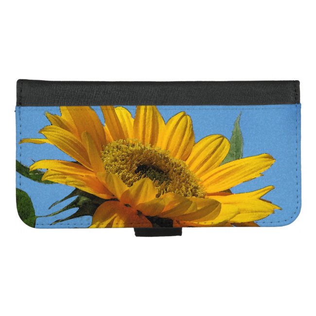 Yellow Sunflower iPhone 8/7 Plus Wallet Case