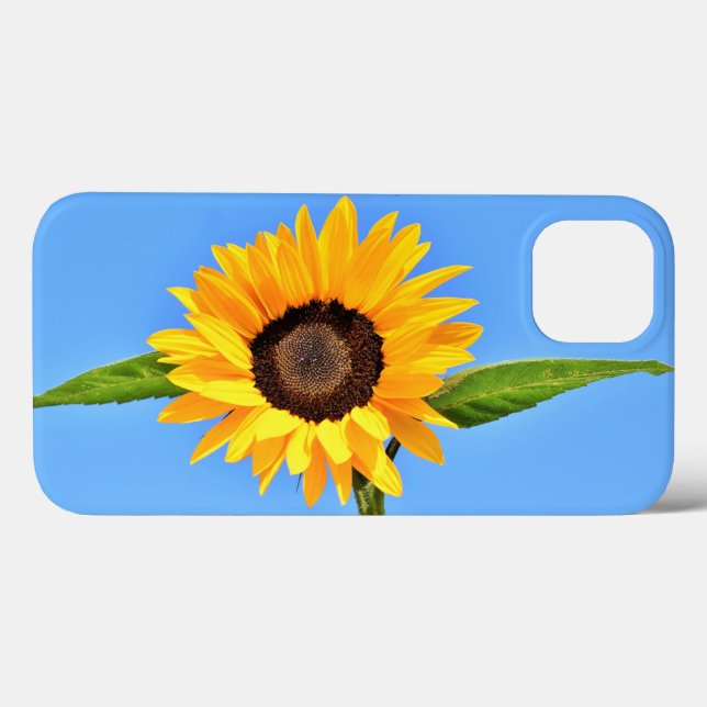 Yellow Sunflower iPhone Case (Back (Horizontal))