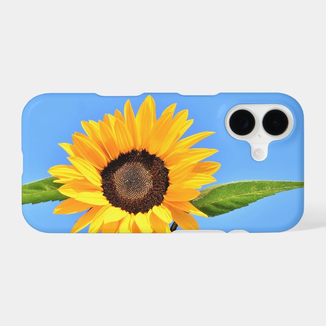 Yellow Sunflower iPhone Case (Back Horizontal)