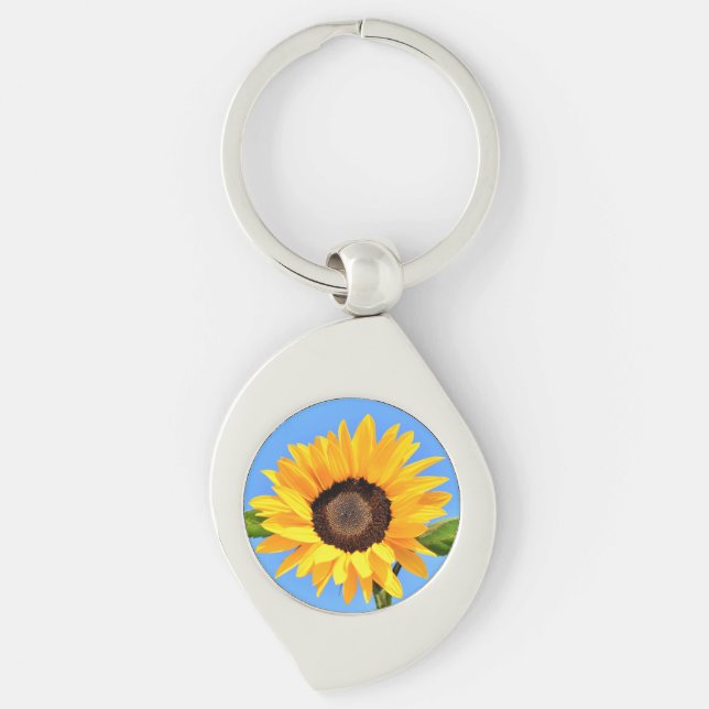 Yellow Sunflower Keychain (Front)