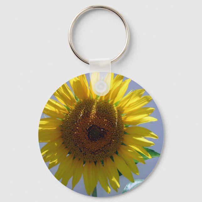 Yellow Sunflower Keychain (Front)