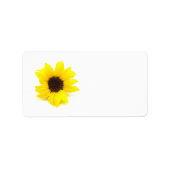 Yellow Sunflower Label (Front)