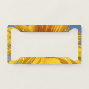 Yellow Sunflower License Plate Frame