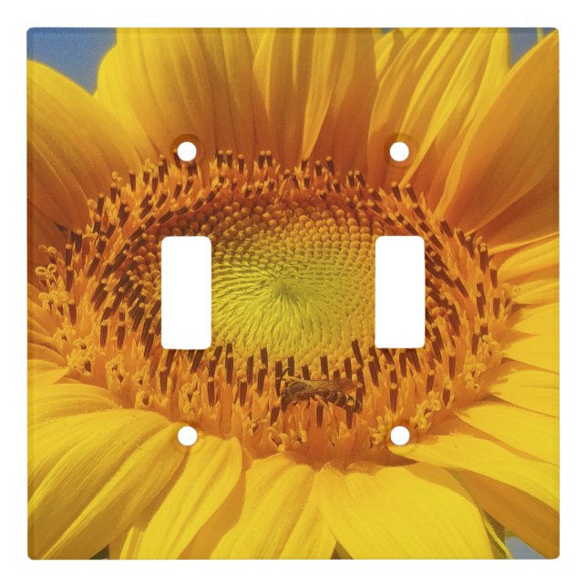 Yellow Sunflower Light Switch Cover (Front)