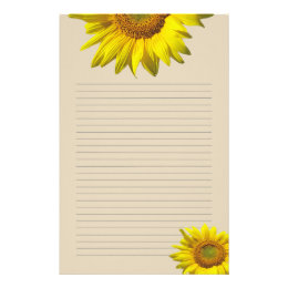 Sunflower Stationery | Zazzle