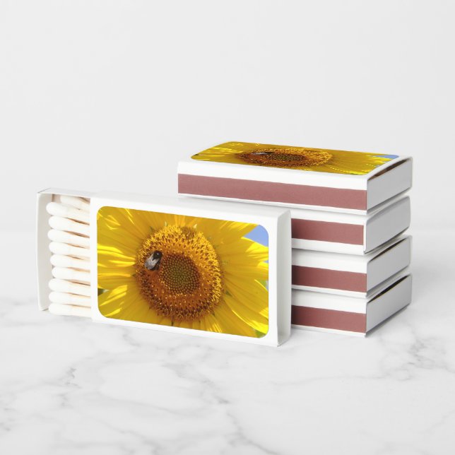 Yellow Sunflower Matchboxes (Stacked)