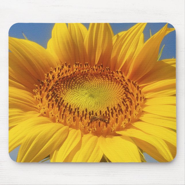 Yellow Sunflower Mouse Pad (Front)