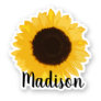Yellow Sunflower Name Sticker