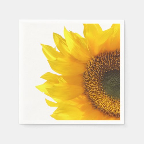yellow sunflower napkin