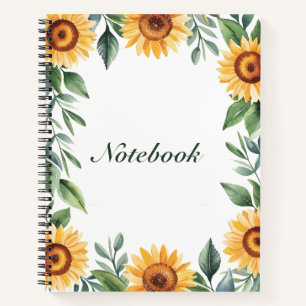 Yellow Sunflower  Notebook