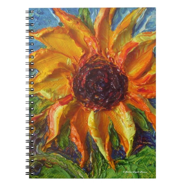 Yellow Sunflower Notebook (Front)