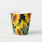 Yellow Sunflower on Black Latte Mug