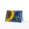 Yellow Sunflower on Blue Bridesmaid Thank You