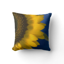 Yellow Sunflower on Blue