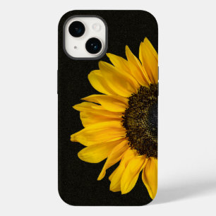 Yellow Sunflower on Fabric Case-Mate iPhone 14 Case