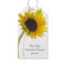 Yellow Sunflower on White Wedding Favor Tag