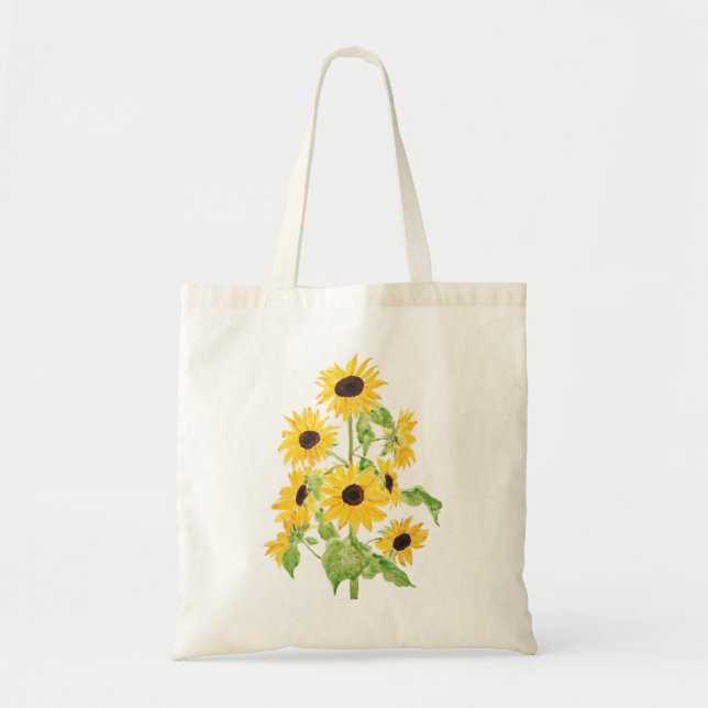 yellow sunflower painting 2021 tote bag (Front)