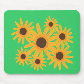 Yellow Sunflower Painting Mousepads