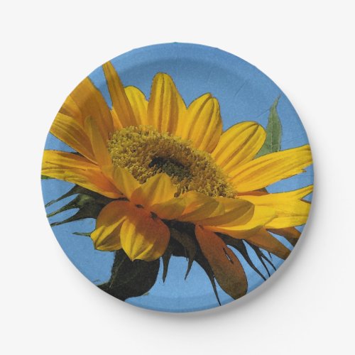 Yellow Sunflower Paper Plates