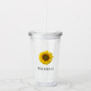 Sunflower Glass Cups With Handle Clear Glass Water Cups - Temu