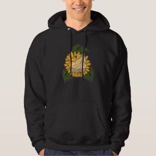 Yellow Sunflower Pet Owner Lizard Reptile Bearded  Hoodie