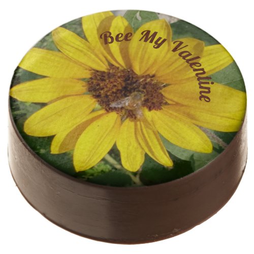 Yellow Sunflower Photo  Bee My Valentine Chocolate Covered Oreo