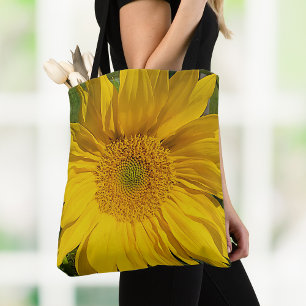 Yellow Sunflower Photo Floral Garden Lover's Tote Bag