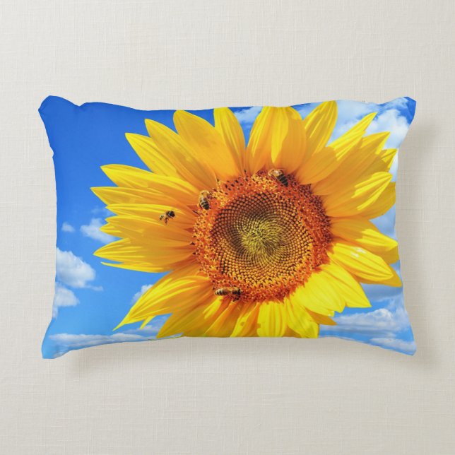 Yellow Sunflower Pillows (Front)