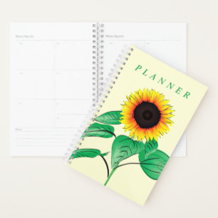 Yellow Sunflower Planner