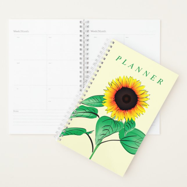 Yellow Sunflower Planner (Display)