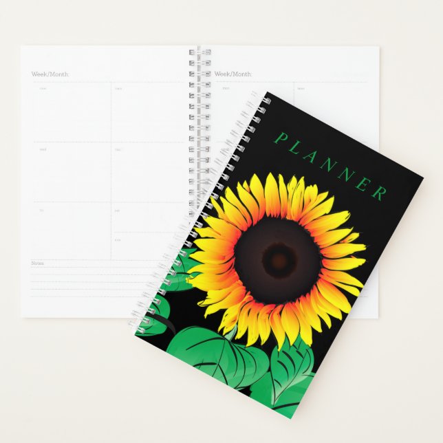 Yellow Sunflower Planner (Display)