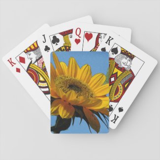 Yellow Sunflower Playing Cards
