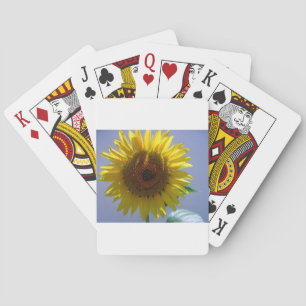 Yellow Sunflower Poker Cards