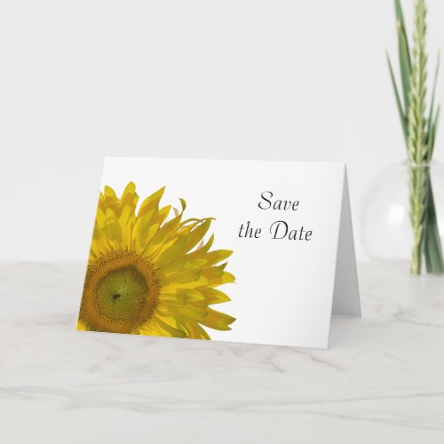 Yellow Sunflower Quinceanera Save the Date Invitation