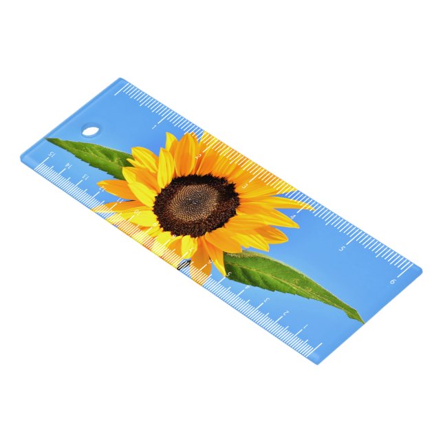 Yellow Sunflower Ruler (Angled)