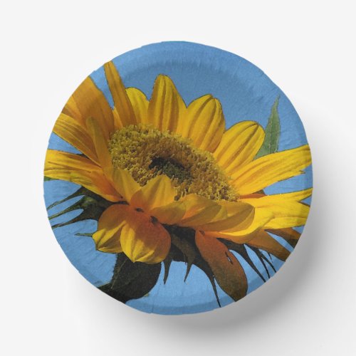 Yellow Sunflower Set of Paper Bowls