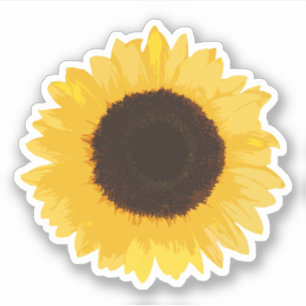 Yellow Sunflower Sticker