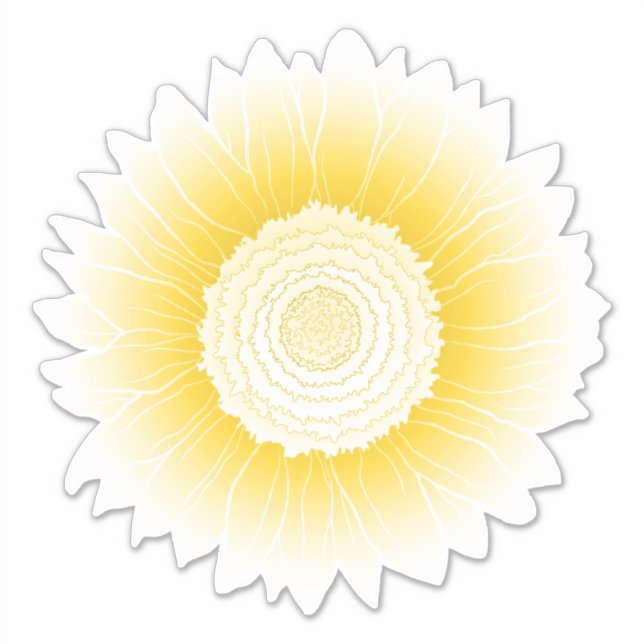 yellow sunflower sticker (Front)