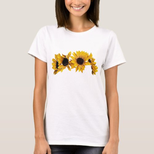 yellow sunflower T_Shirt