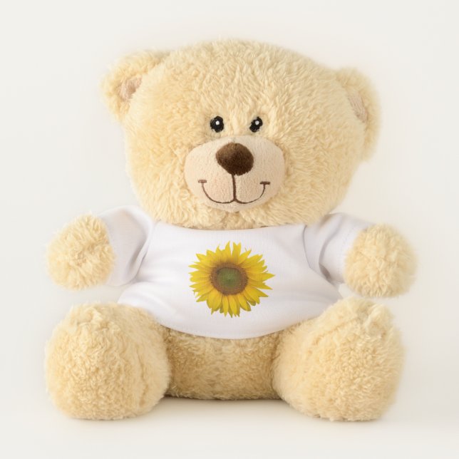 Yellow Sunflower Teddy Bear (Front)