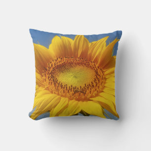 Yellow Sunflower Throw Pillow
