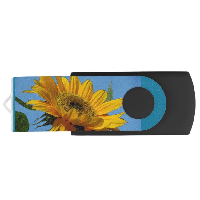 Yellow Sunflower USB Flash Drive