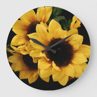 Yellow Sunflower Wall Clock