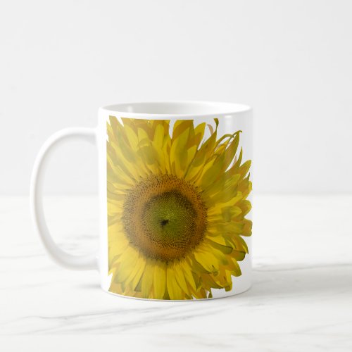 Yellow Sunflower Wedding Coffee Mug
