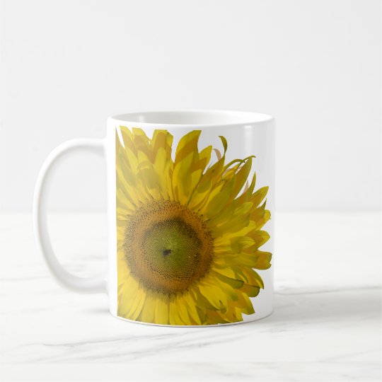 Yellow Sunflower Wedding Coffee Mug
