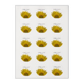 Yellow Sunflower Wedding Edible Frosting Rounds (Sheet)