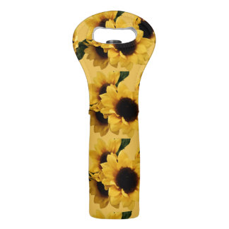 Yellow Sunflower Wine Tote