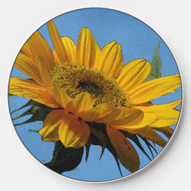 Yellow Sunflower Wireless Charger