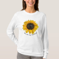 yellow sunflower with quote