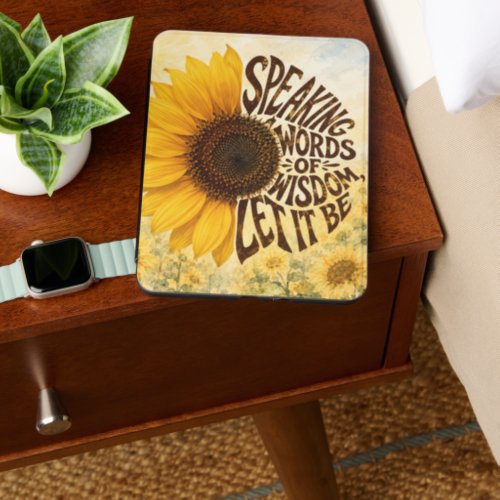 Yellow Sunflower with Uplifting Quote Kindle Cover
